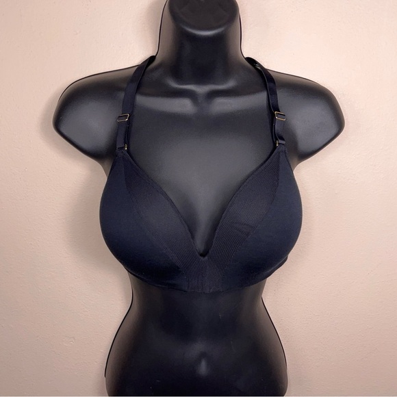 34D Lively All You Wireless Tshirt Bra Black Multi-way Molded Lightly Lined - Picture 5 of 9